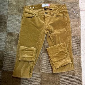 Size 2 Gold Corduroy Cabi Skinny jeans